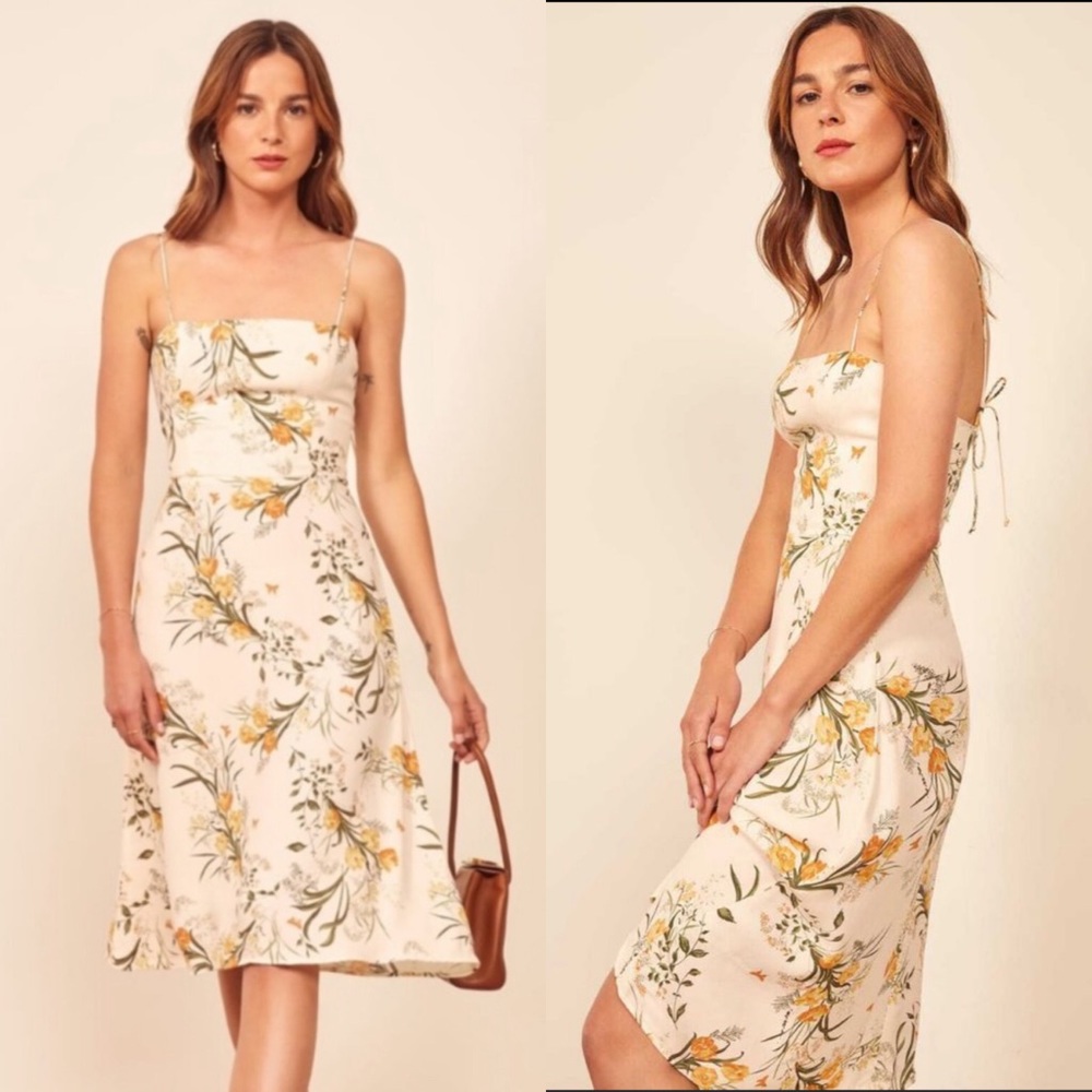 Reformation Peach Aurora Dress